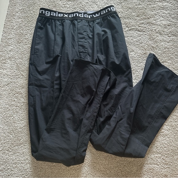 ALEXANDER WANG LOGO ELASTIC PLEATED PANT IN COTTON SIZE M - Picture 2 of 7